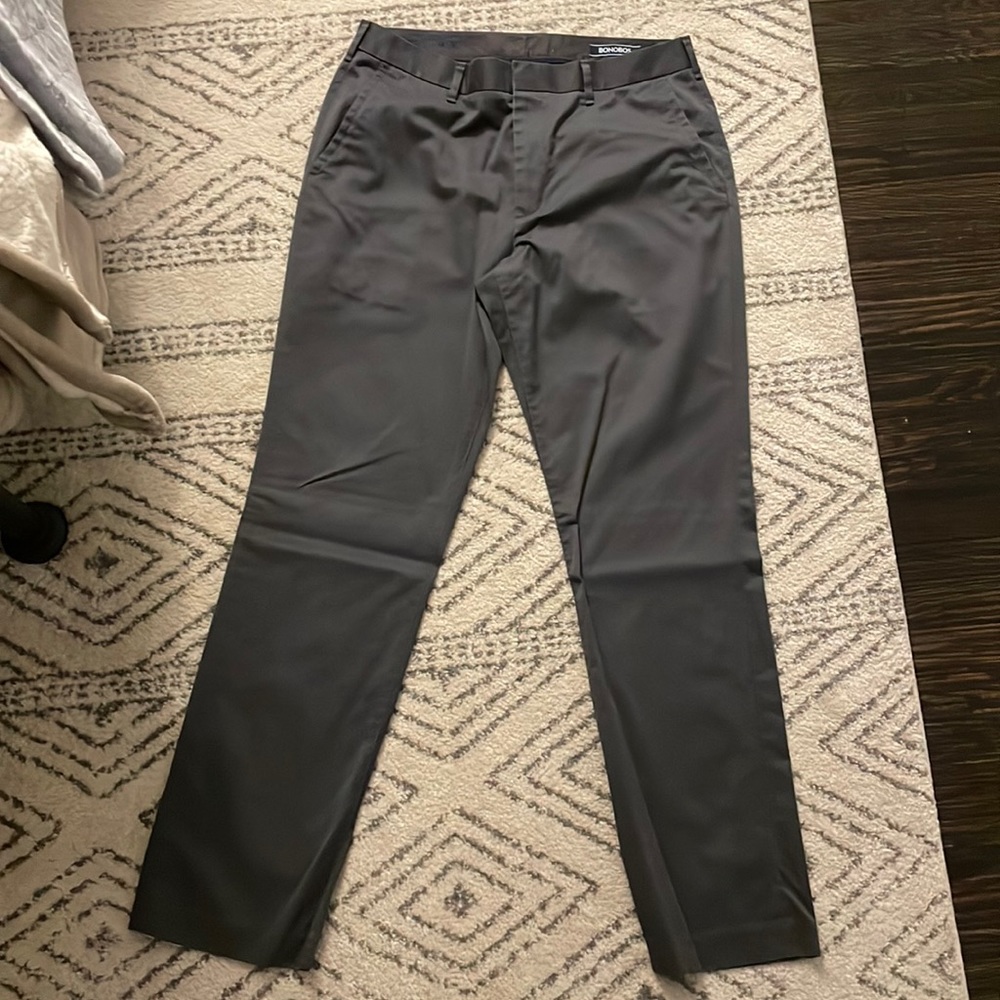 Bonobos Men's Friday Straight Fit Gray Pants